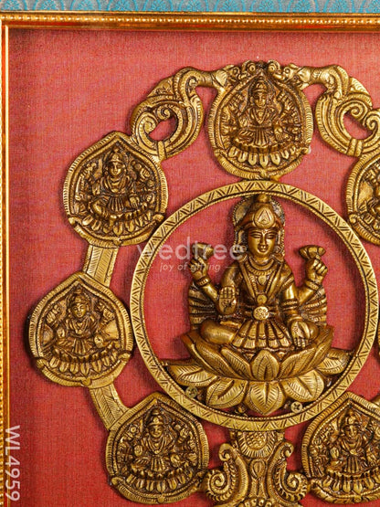 Frame: Brass Ashtalakshmi - 13*11 inch - WL4959