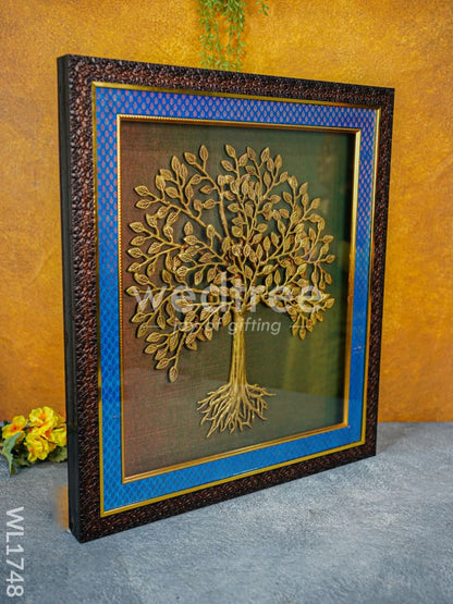 Frame: Brass Kalpavriksha Tree with Roots 24x24 - WL1748