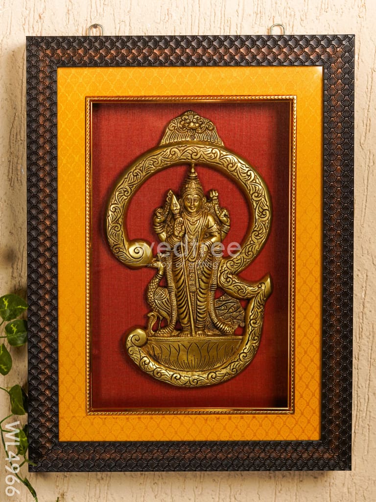 Frame: Brass Om Murugan - 15*10 inch - WL4966