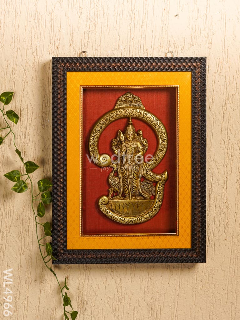 Frame: Brass Om Murugan - 15*10 inch - WL4966