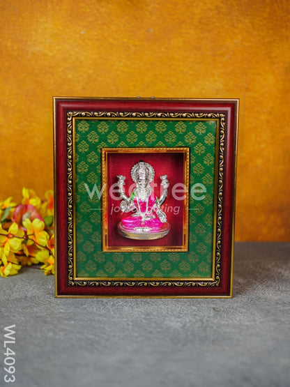 Frame: German Silver Lakshmi - Silver Plated - WL4093
