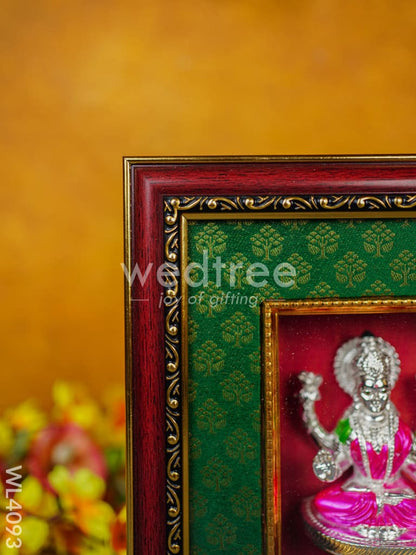 Frame: German Silver Lakshmi - Silver Plated - WL4093