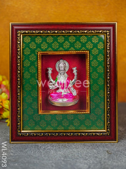 Frame: German Silver Lakshmi - Silver Plated - WL4093