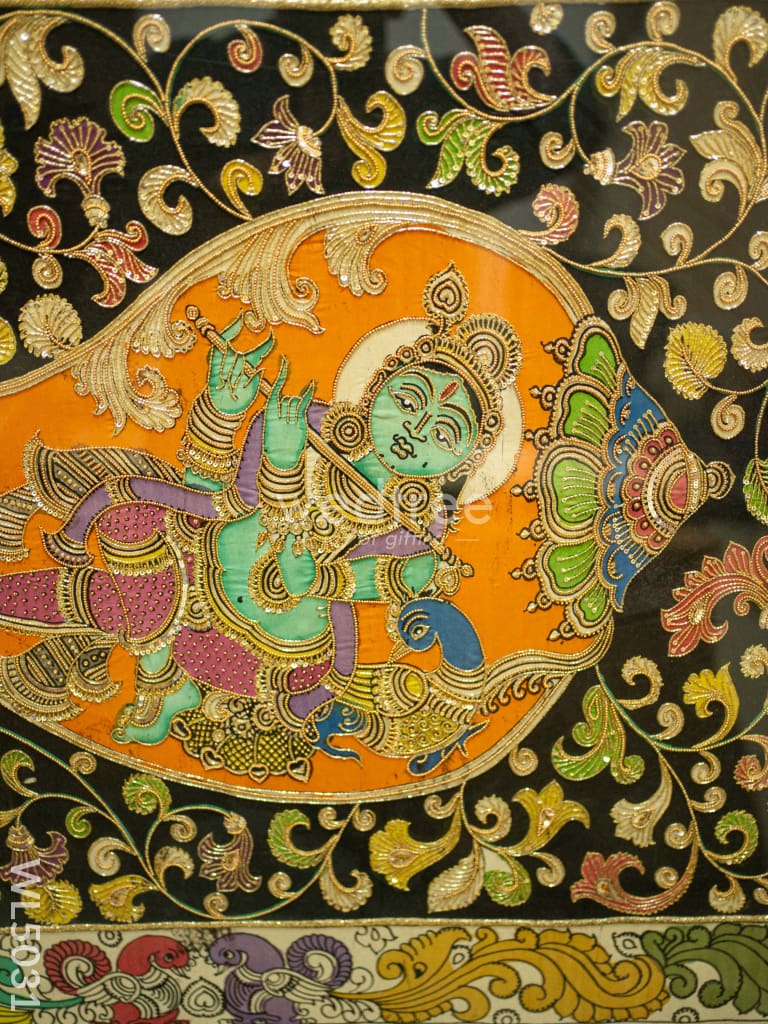 Frame: Krishna Semi Silk Artwork - WL5031