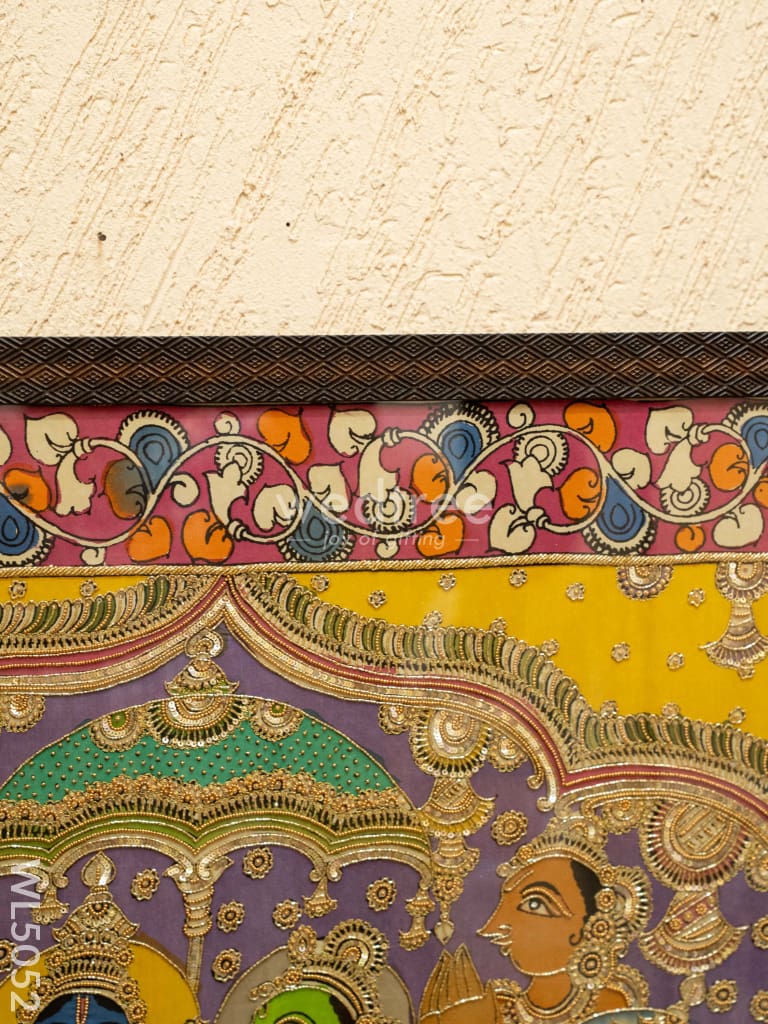 Frame: Pen Kalamkari Semi Silk Artwork - WL5052