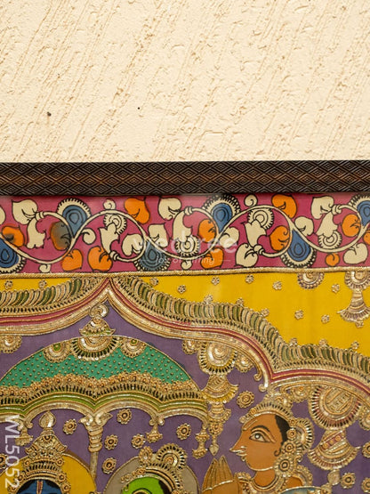 Frame: Pen Kalamkari Semi Silk Artwork - WL5052