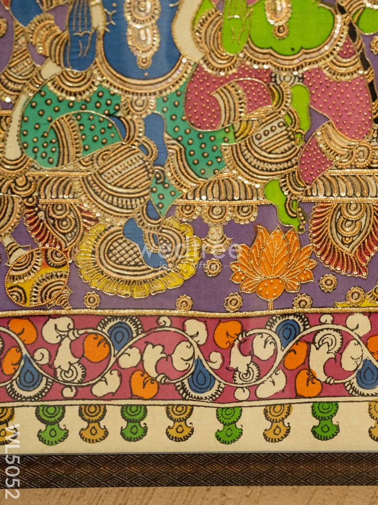 Frame: Pen Kalamkari Semi Silk Artwork - WL5052