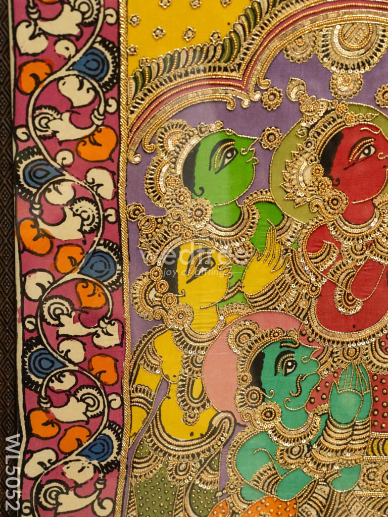 Frame: Pen Kalamkari Semi Silk Artwork - WL5052