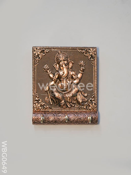 Ganesh Copper Oxidised Keystand (4X5) - WBG0649
