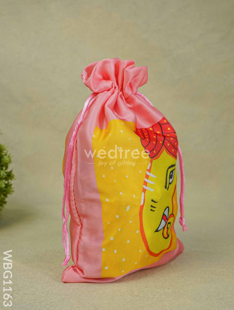 Ganesha Printed String Bag - 12 inch - WBG1163