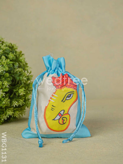 Ganesha Printed String Bag - 7 inch - WBG1131