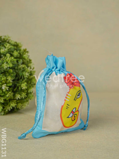 Ganesha Printed String Bag - 7 inch - WBG1131