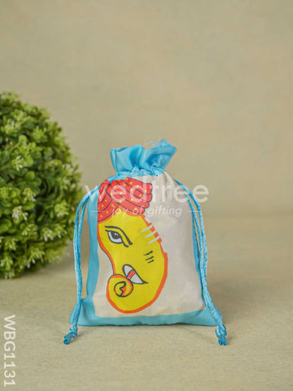 Ganesha Printed String Bag - 7 inch - WBG1131