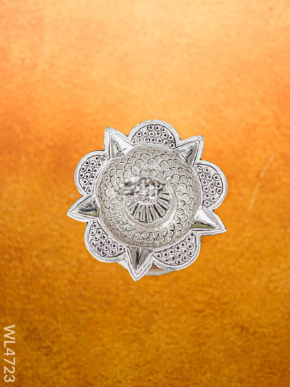 German Silver Annapakshi Kuthu Vilaku- 10 inch- Set of 2 - WL4723