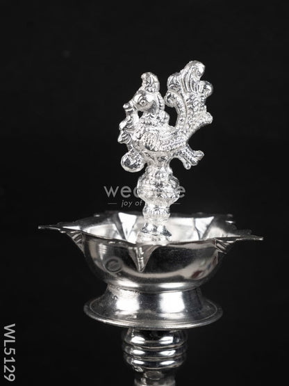 German Silver Annapakshi Kuthu Vilaku - 14 inch - WL5129