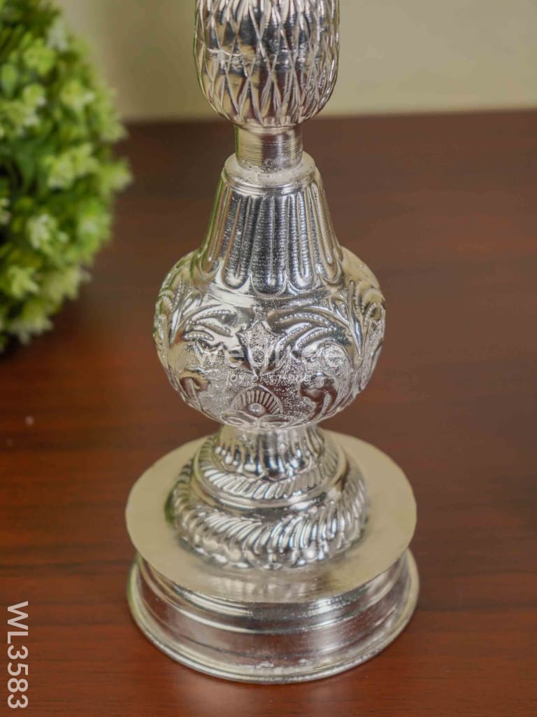 German Silver Annapakshi Kuthu Vilaku - 15 inch - Set of 2 - WL3583