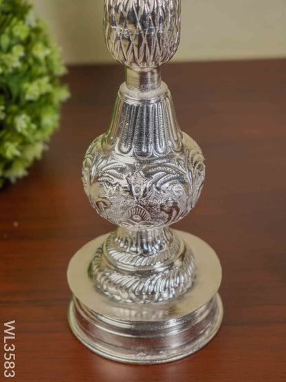 German Silver Annapakshi Kuthu Vilaku - 15 inch - Set of 2 - WL3583