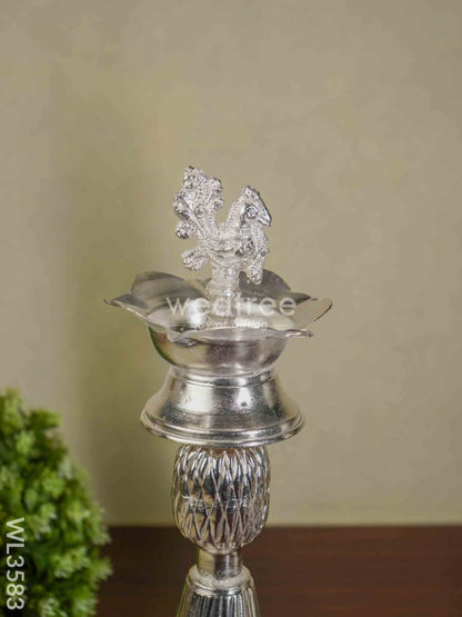 German Silver Annapakshi Kuthu Vilaku - 15 inch - Set of 2 - WL3583