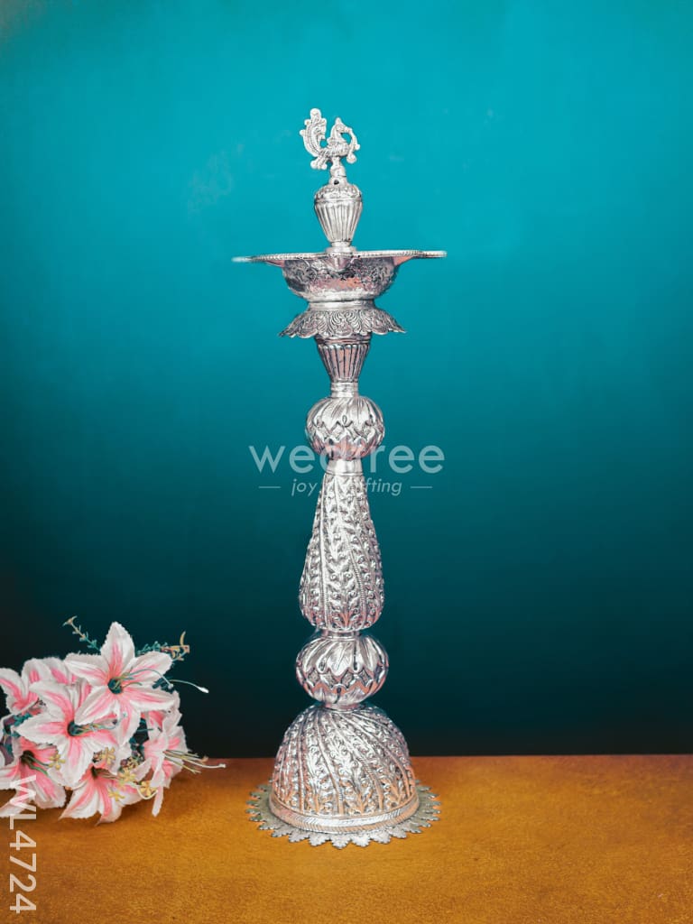 German Silver Annapakshi Kuthu Vilaku - 27 inch- Set of 2 - WL4724