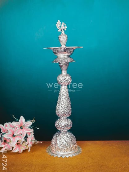 German Silver Annapakshi Kuthu Vilaku - 27 inch- Set of 2 - WL4724