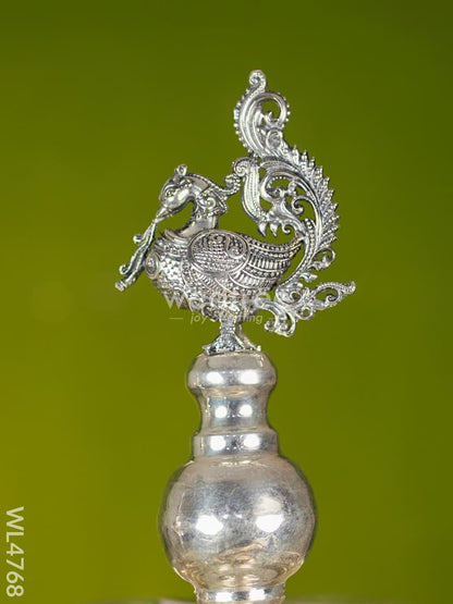 German Silver Annapakshi Kuthu Vilaku - 39 inch- Set of 2 - WL4768