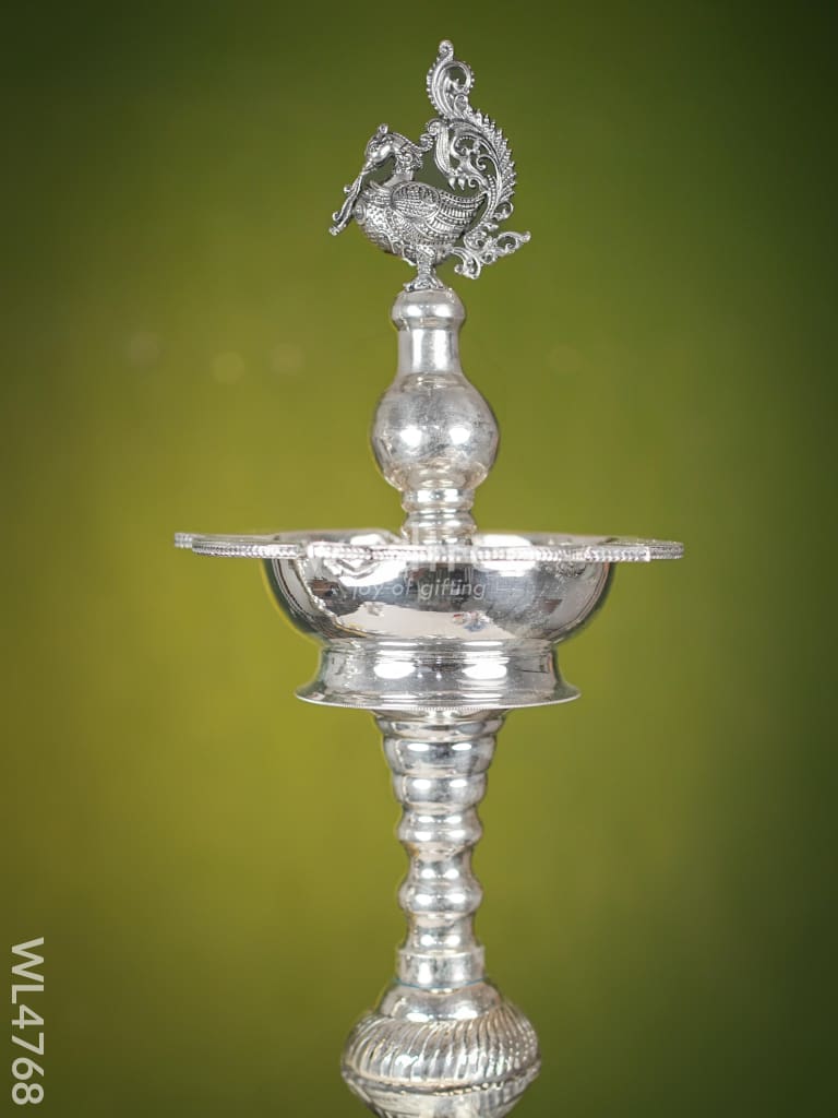 German Silver Annapakshi Kuthu Vilaku - 39 inch- Set of 2 - WL4768