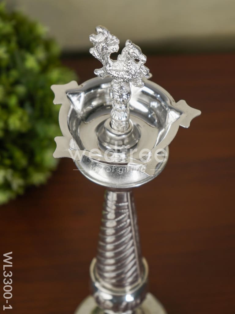 German Silver Annapakshi Kuthu Vilaku - Set of - 18 inches - WL3300-1