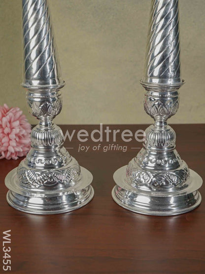 German Silver Annapakshi Kuthu Vilaku - Set of - 21 inches - WL3455