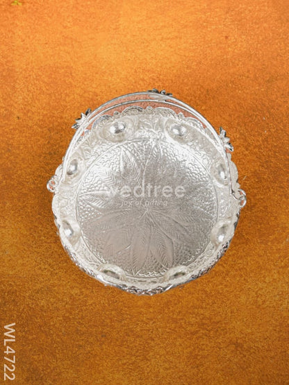 German Silver Antique Ashtalakshmi Basket - WL4722