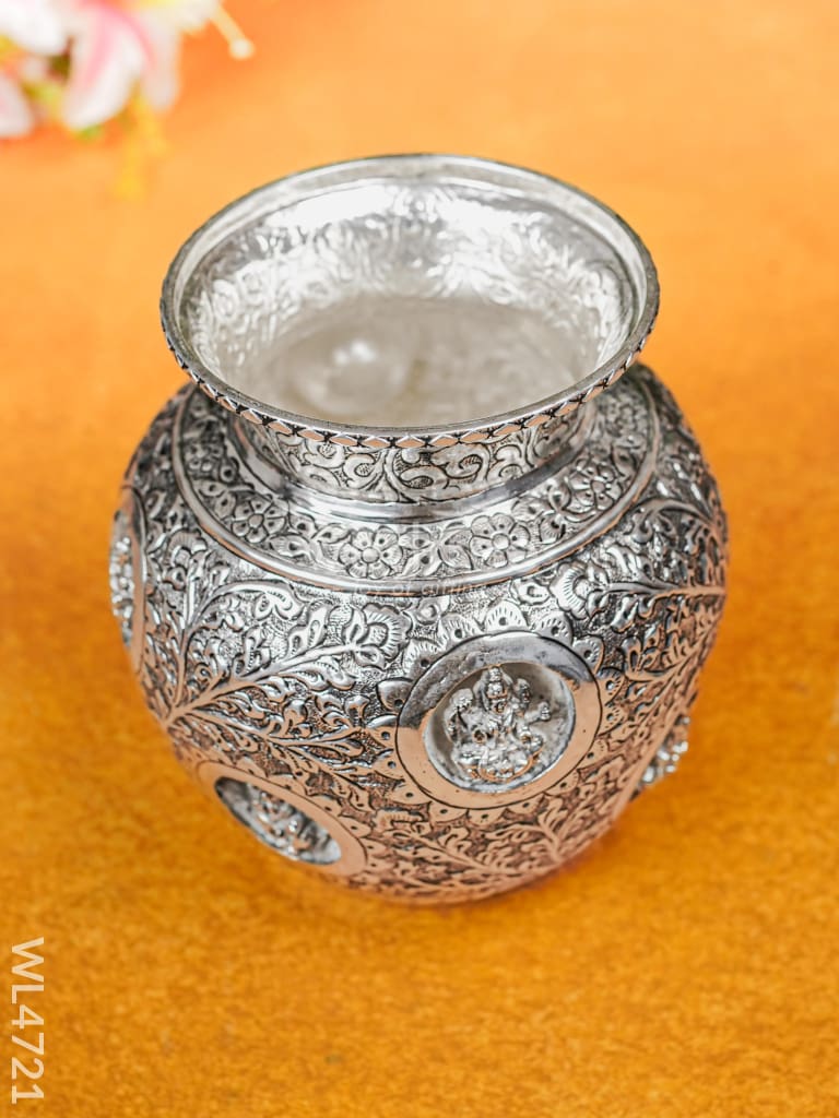 German Silver Antique Ashtalakshmi Kodam - 7 inch - WL4721