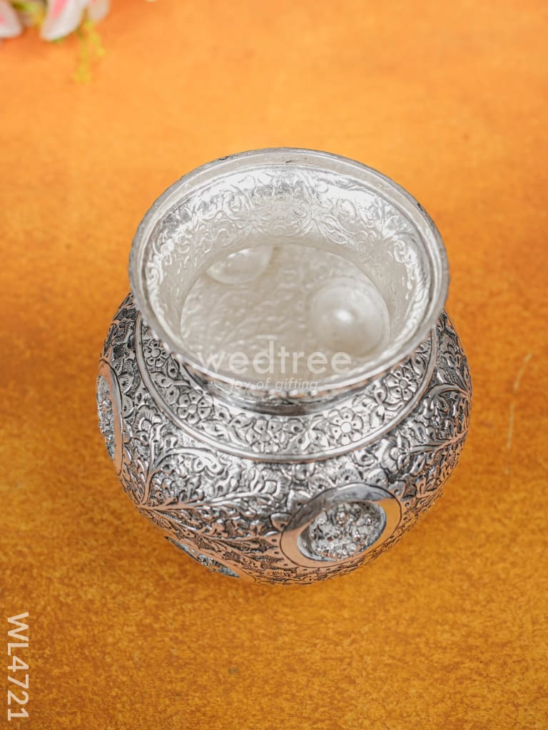 German Silver Antique Ashtalakshmi Kodam - 7 inch - WL4721