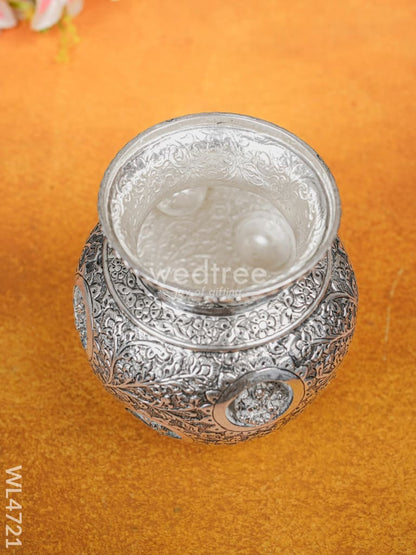 German Silver Antique Ashtalakshmi Kodam - 7 inch - WL4721