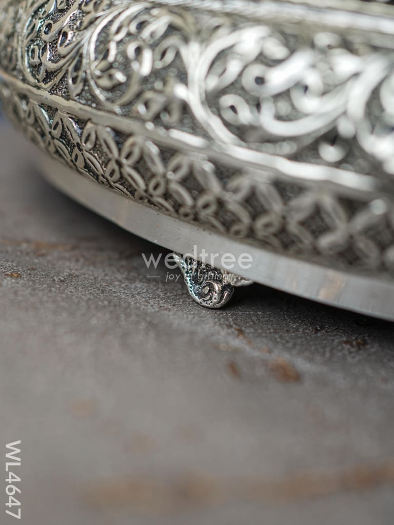 German Silver Antique Floral Urli - WL4647