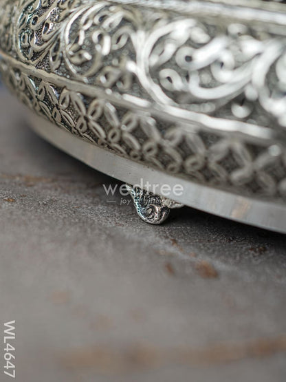 German Silver Antique Floral Urli - WL4647