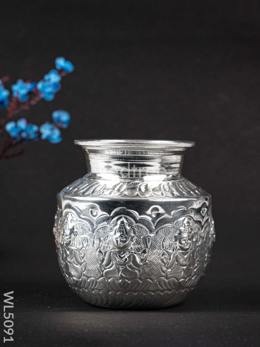 German Silver Ashtalakshmi Kudam - WL5091-1