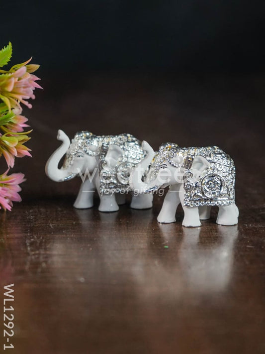 German Silver - Baby Elephant 1.5 inch ( Set of 2 ) - WL1292