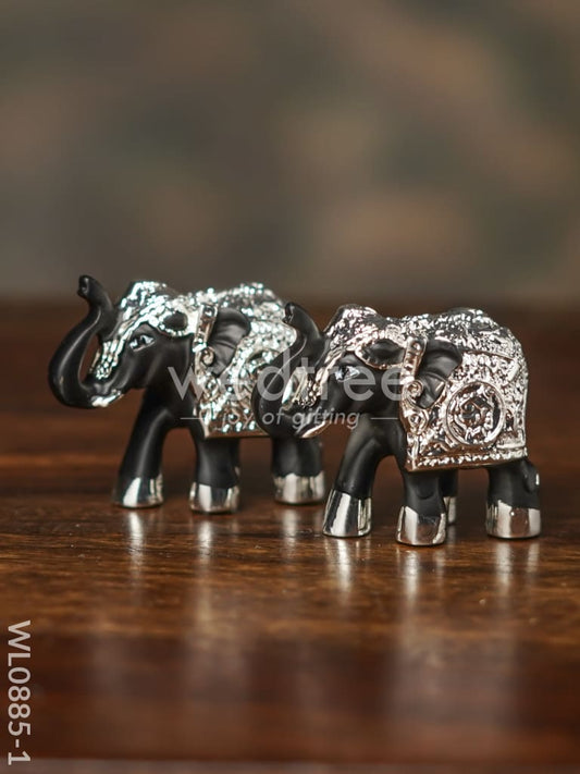 German Silver Baby Elephant (Set of 2) - WL0885