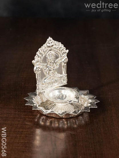 German Silver Diya - Lakshmi - WBG0568