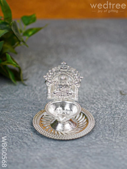 German Silver Diya - Lakshmi - WBG0568