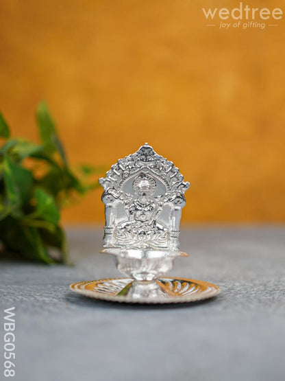 German Silver Diya - Lakshmi - WBG0568