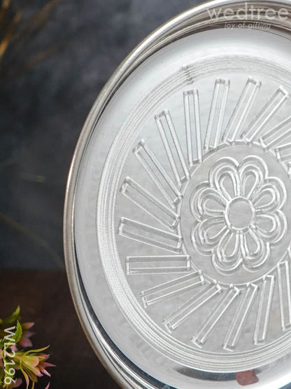German Silver Engraved plate - 8 inch - WL2196