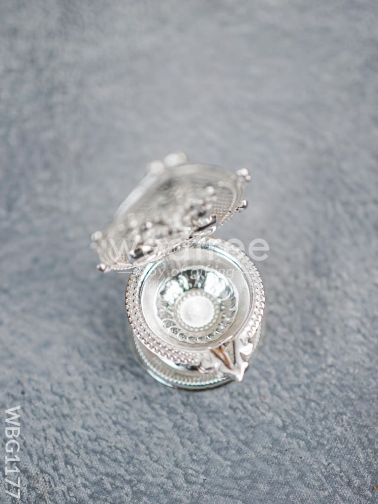 German Silver Ganesha Diya - WBG1177