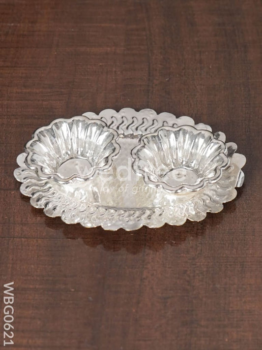 German Silver Kumkum Holder - WBG0621
