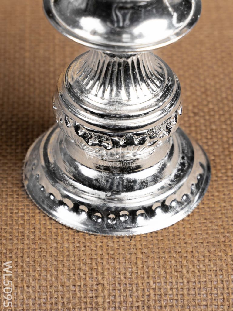 German Silver Kuthu Vilakku with Annapakshi Motif - WL5095