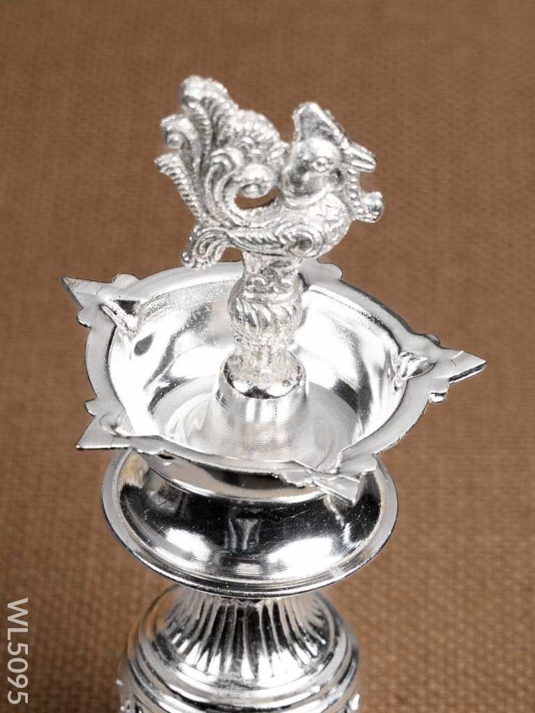 German Silver Kuthu Vilakku with Annapakshi Motif - WL5095