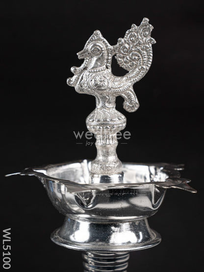 German Silver Kuthu Vilakku with Annapakshi Motif - WL5100