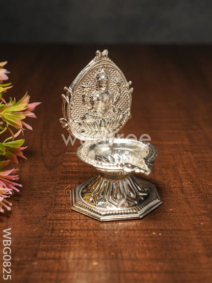 German Silver Lakshmi Diya - WBG0825