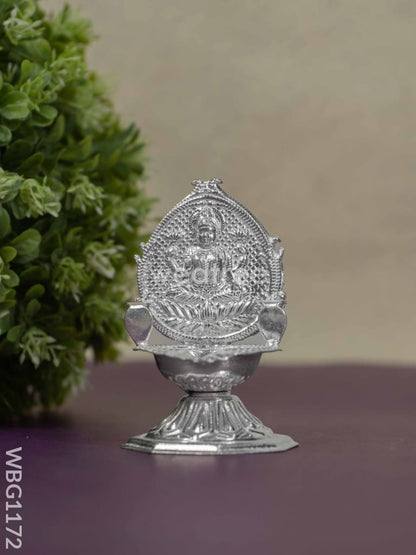 German Silver Lakshmi Diya - WBG1172