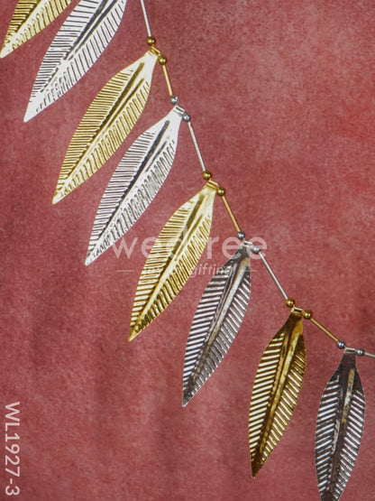 German Silver Mango Leaf Thoran - Gold & Silver Finish - WL1927-3