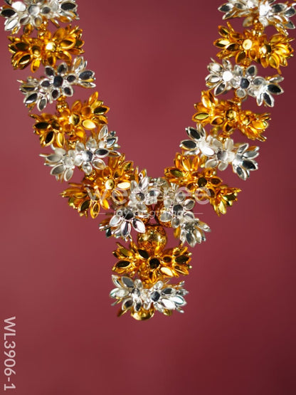 German Silver Parijata Flower Malai - WL3906